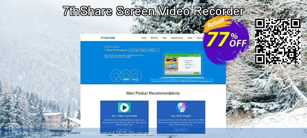 7thShare Screen Video Recorder Sonderangebote Preisnachlass Bildschirmfoto