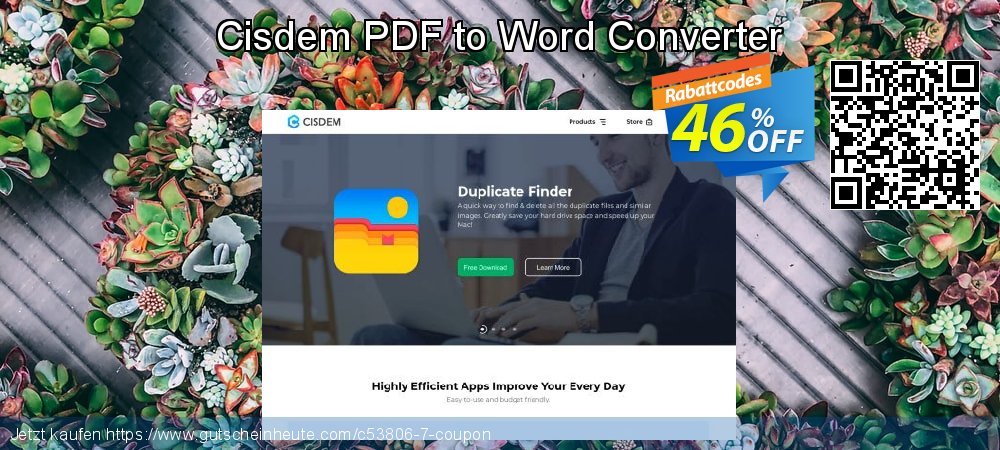 Cisdem PDF to Word Converter super Diskont Bildschirmfoto
