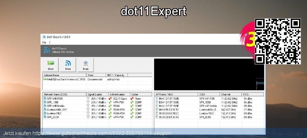 dot11Expert aufregenden Ausverkauf Bildschirmfoto