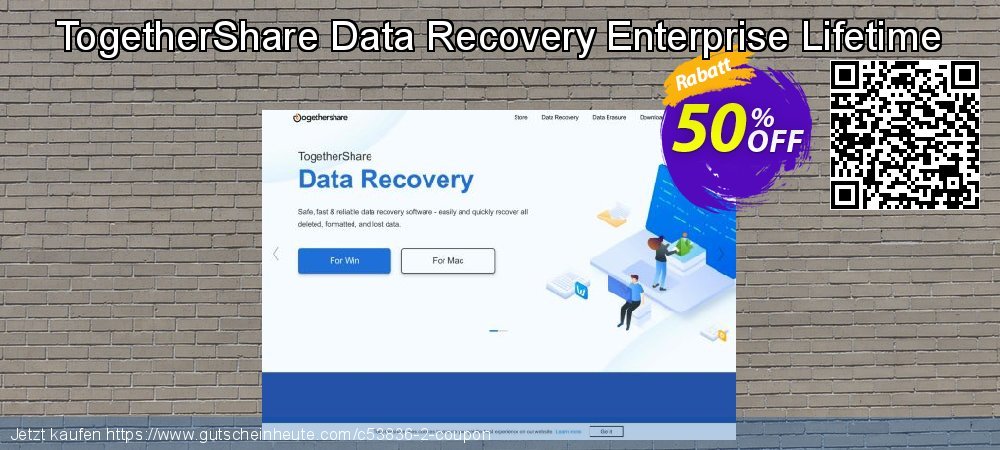 TogetherShare Data Recovery Enterprise Lifetime genial Preisreduzierung Bildschirmfoto