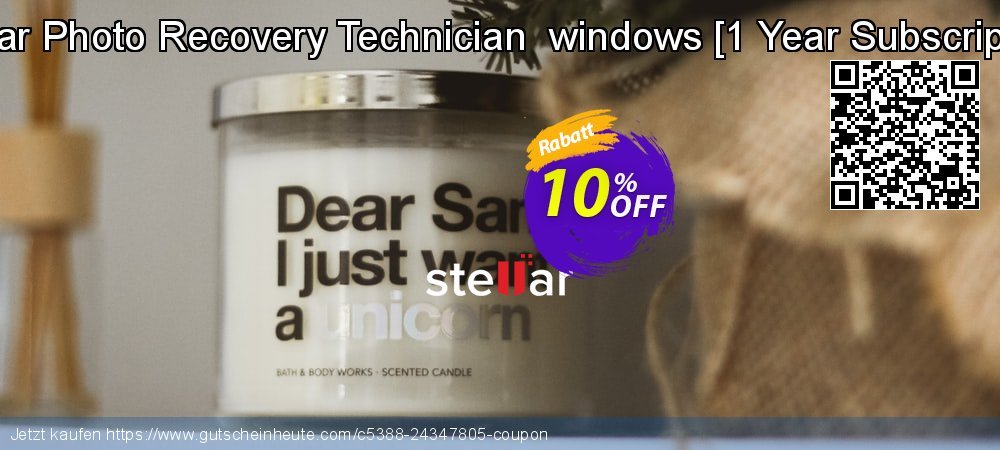 Stellar Photo Recovery Technician  windows  - 1 Year Subscription  faszinierende Angebote Bildschirmfoto