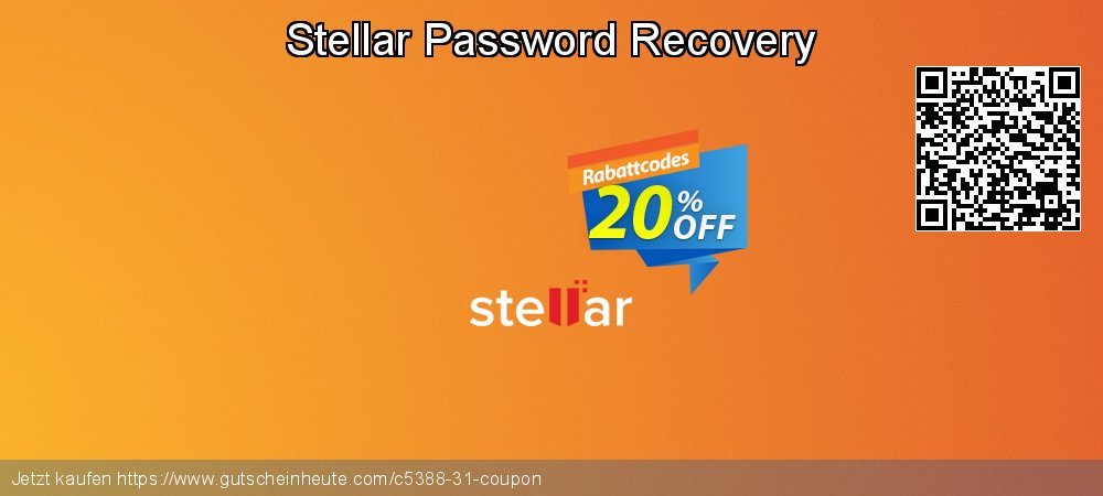 Stellar Password Recovery exklusiv Promotionsangebot Bildschirmfoto