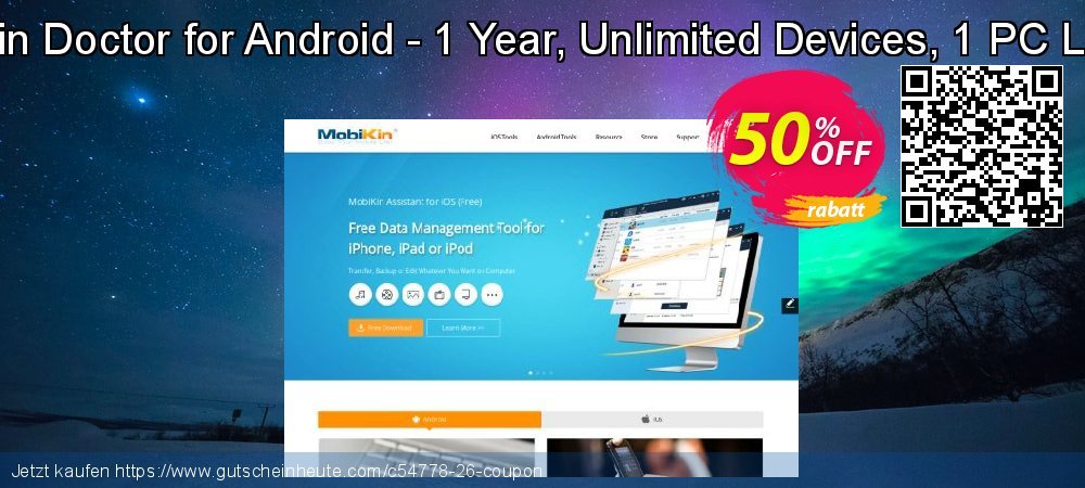 MobiKin Doctor for Android - 1 Year, Unlimited Devices, 1 PC License wunderschön Diskont Bildschirmfoto