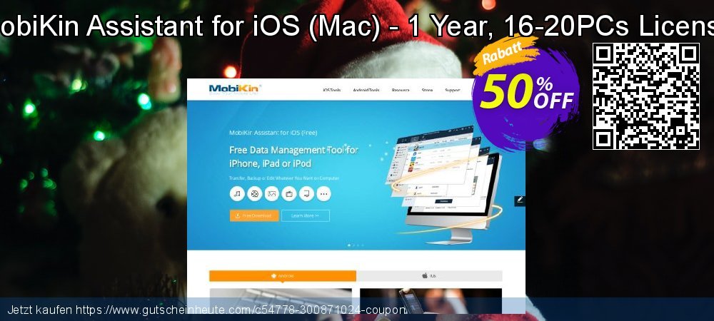 MobiKin Assistant for iOS - Mac - 1 Year, 16-20PCs License umwerfende Disagio Bildschirmfoto