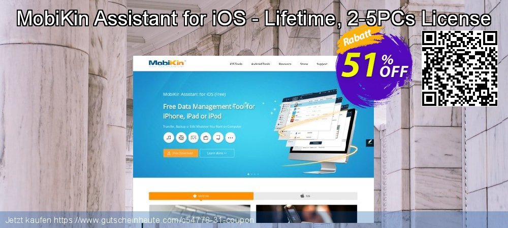 MobiKin Assistant for iOS - Lifetime, 2-5PCs License toll Preisreduzierung Bildschirmfoto