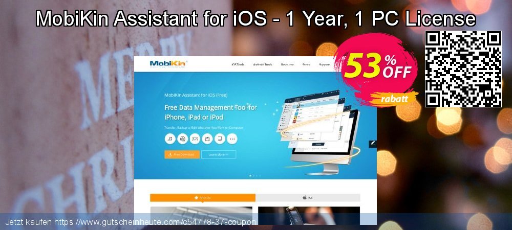 MobiKin Assistant for iOS - 1 Year, 1 PC License umwerfenden Ermäßigungen Bildschirmfoto