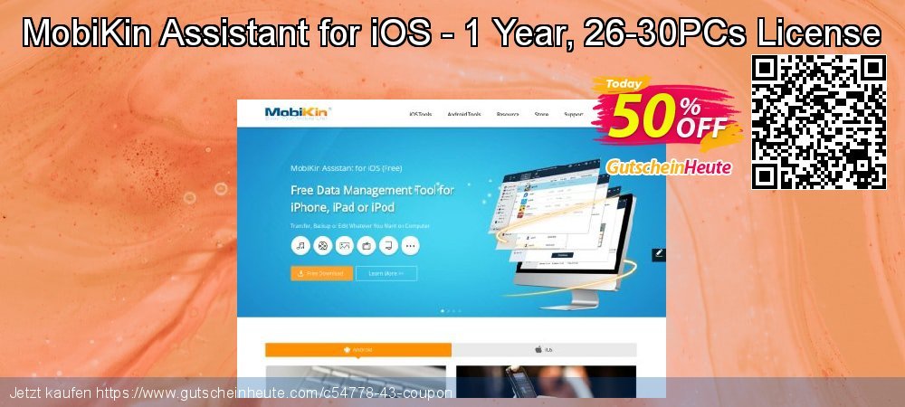 MobiKin Assistant for iOS - 1 Year, 26-30PCs License klasse Diskont Bildschirmfoto