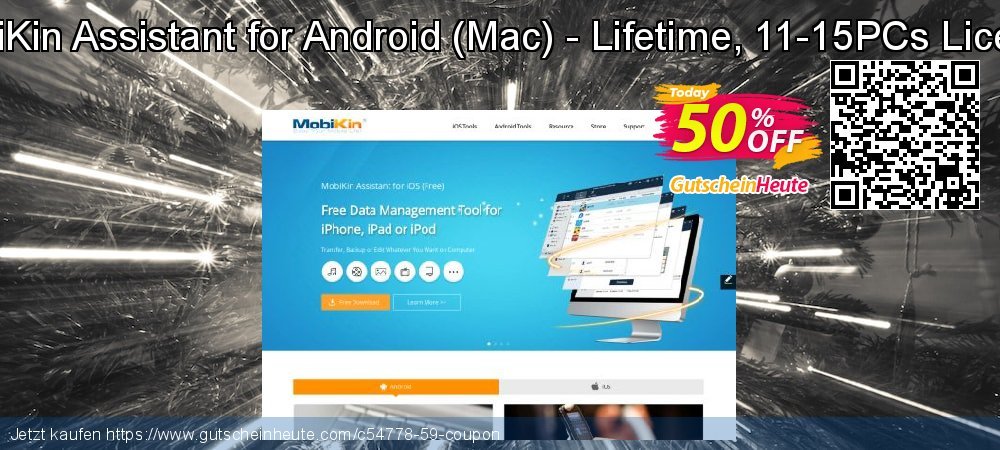 MobiKin Assistant for Android - Mac - Lifetime, 11-15PCs License verwunderlich Disagio Bildschirmfoto