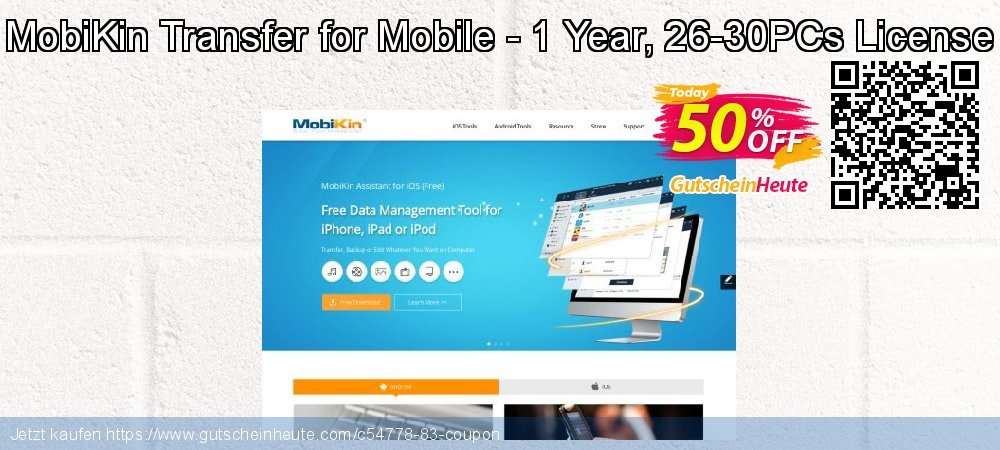MobiKin Transfer for Mobile - 1 Year, 26-30PCs License fantastisch Preisreduzierung Bildschirmfoto