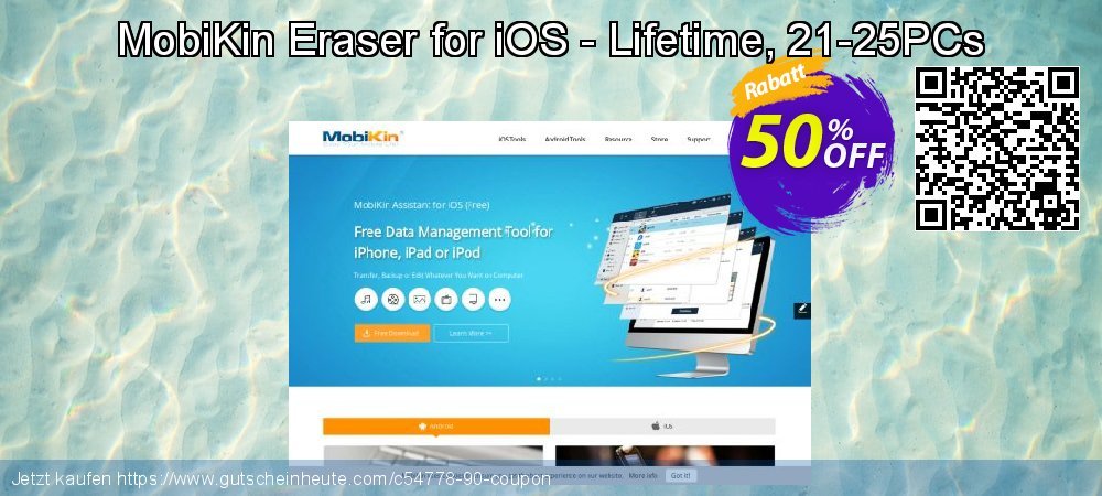 MobiKin Eraser for iOS - Lifetime, 21-25PCs wundervoll Preisnachlässe Bildschirmfoto