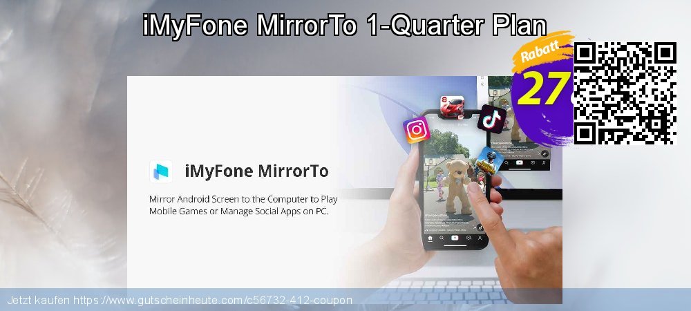 iMyFone MirrorTo 1-Quarter Plan erstaunlich Ermäßigungen Bildschirmfoto