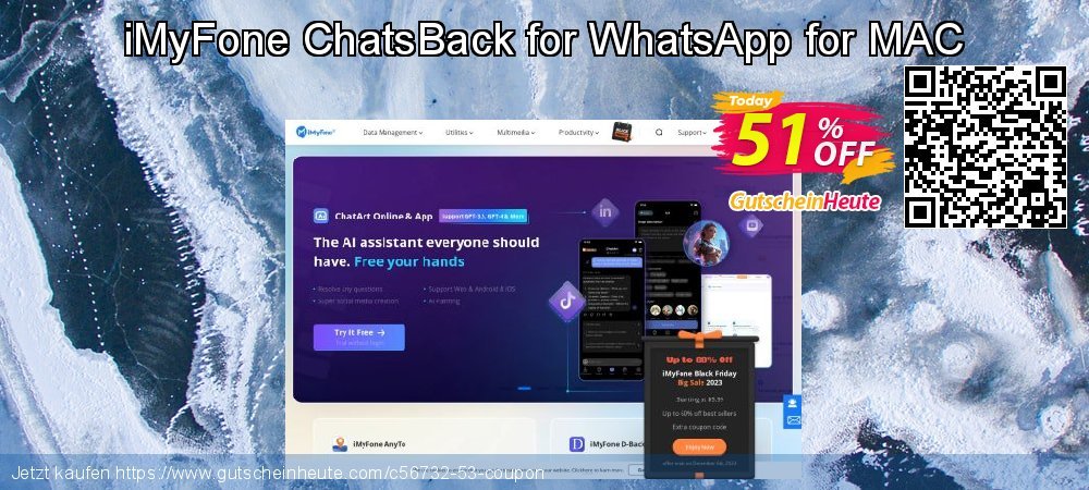 iMyFone ChatsBack for WhatsApp for MAC formidable Preisnachlässe Bildschirmfoto