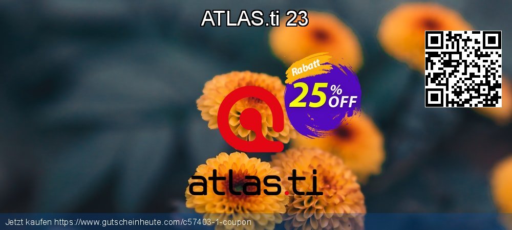 ATLAS.ti 23 verwunderlich Rabatt Bildschirmfoto