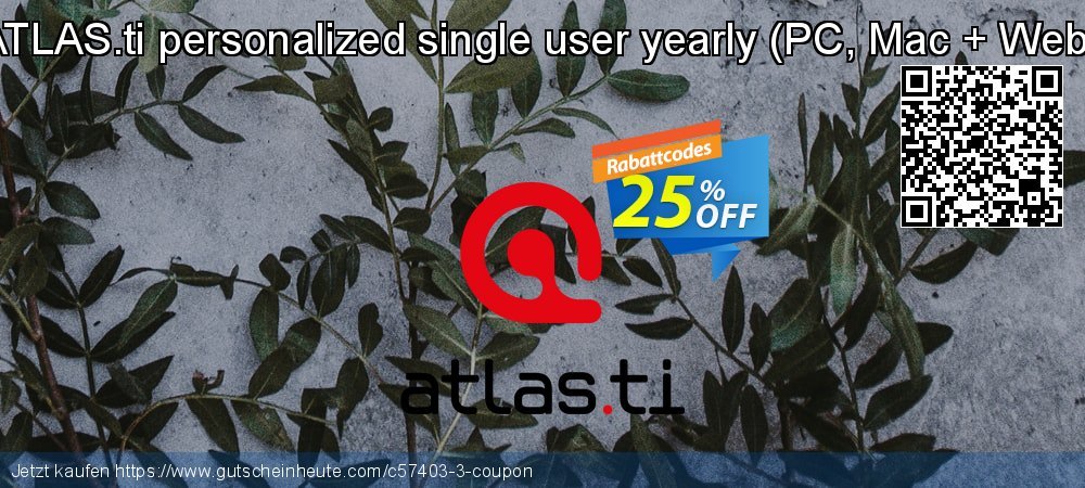 ATLAS.ti personalized single user yearly - PC, Mac + Web  Exzellent Preisnachlässe Bildschirmfoto