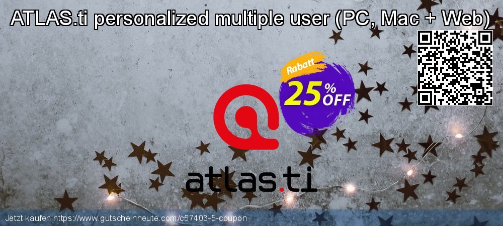 ATLAS.ti personalized multiple user - PC, Mac + Web  faszinierende Promotionsangebot Bildschirmfoto