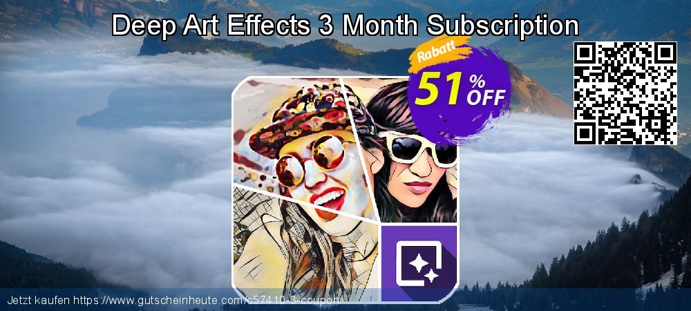 Deep Art Effects 3 Month Subscription genial Promotionsangebot Bildschirmfoto