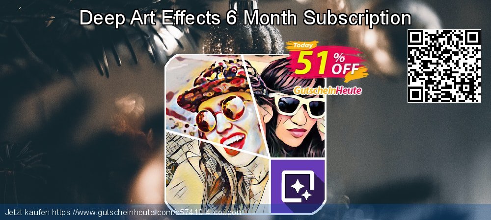 Deep Art Effects 6 Month Subscription spitze Nachlass Bildschirmfoto