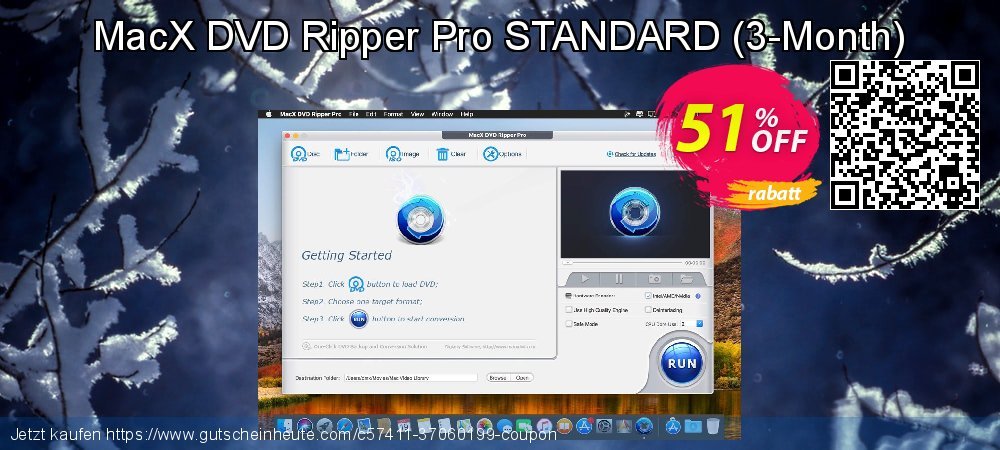 MacX DVD Ripper Pro STANDARD - 3-Month  großartig Ermäßigungen Bildschirmfoto