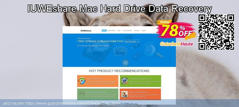 IUWEshare Mac Hard Drive Data Recovery aufregende Promotionsangebot Bildschirmfoto