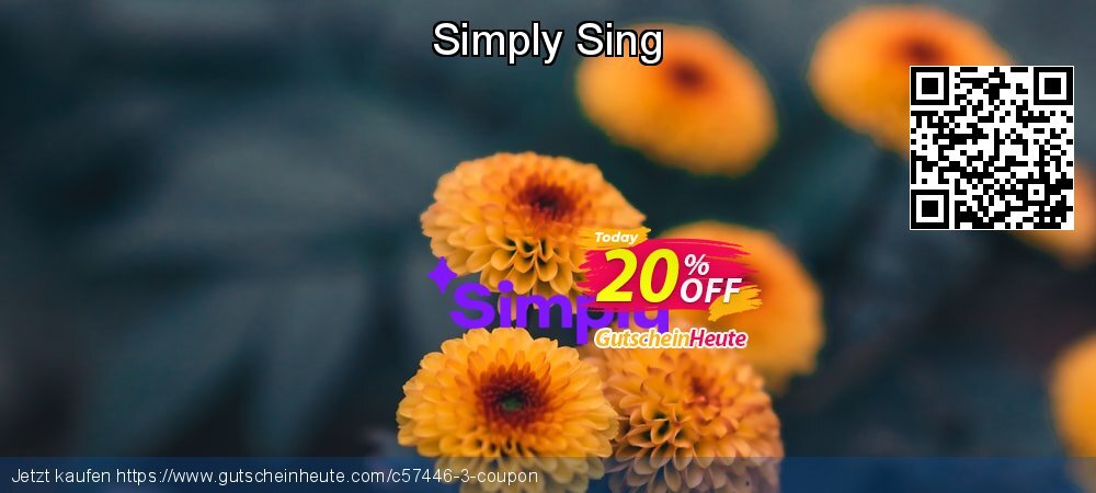 Simply Sing überraschend Ermäßigung Bildschirmfoto