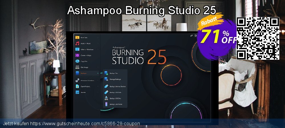 Ashampoo Burning Studio 25 aufregende Beförderung Bildschirmfoto