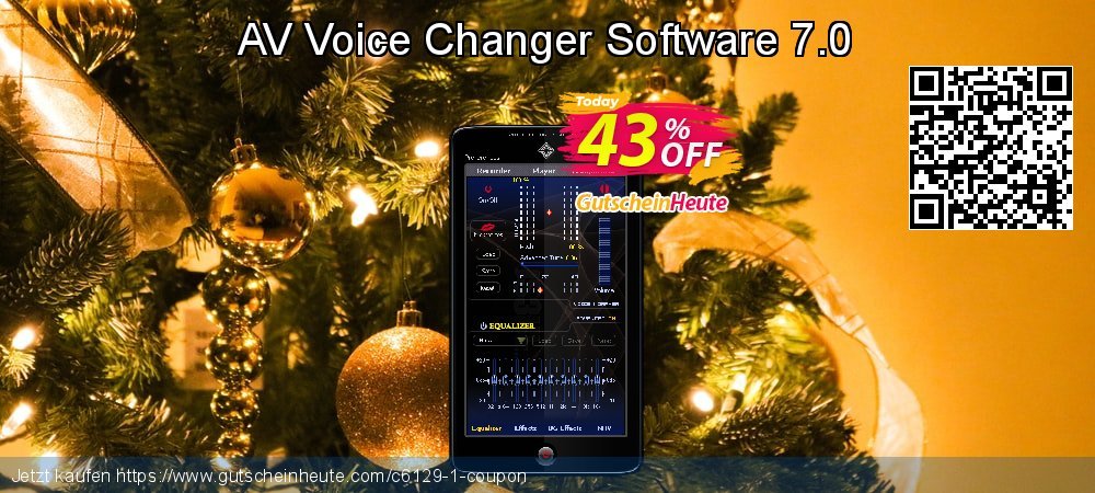 AV Voice Changer Software 7.0 überraschend Preisreduzierung Bildschirmfoto