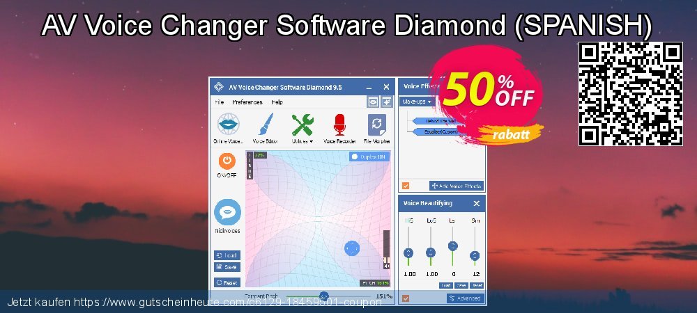 AV Voice Changer Software Diamond - SPANISH  ausschließenden Förderung Bildschirmfoto