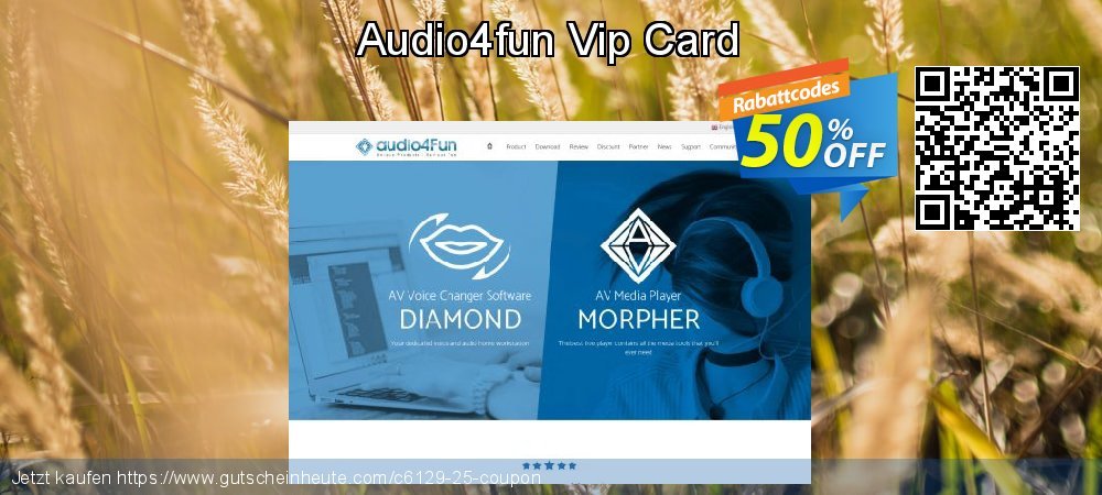 Audio4fun Vip Card Sonderangebote Preisnachlass Bildschirmfoto