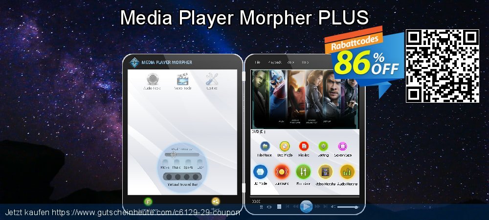 Media Player Morpher PLUS großartig Rabatt Bildschirmfoto