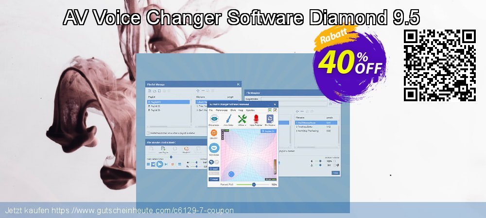 AV Voice Changer Software Diamond 9.5 faszinierende Ermäßigungen Bildschirmfoto