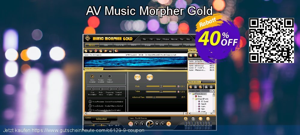 AV Music Morpher Gold umwerfende Angebote Bildschirmfoto