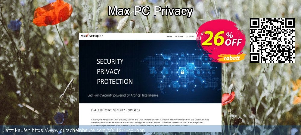 Max PC Privacy genial Ermäßigung Bildschirmfoto