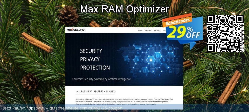 Max RAM Optimizer uneingeschränkt Förderung Bildschirmfoto