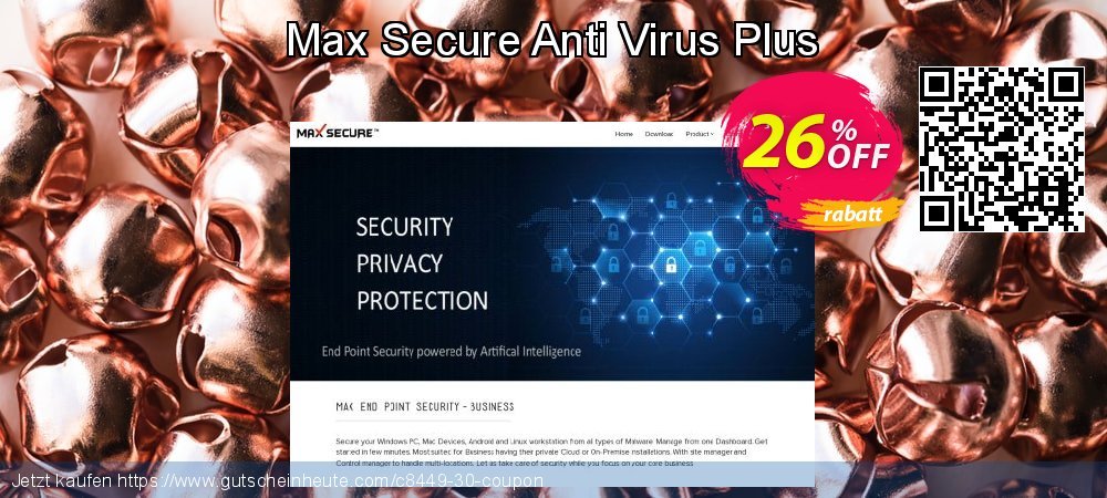 Max Secure Anti Virus Plus erstaunlich Preisnachlässe Bildschirmfoto