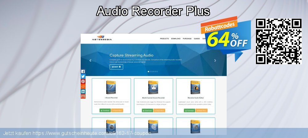 Audio Recorder Plus umwerfende Disagio Bildschirmfoto