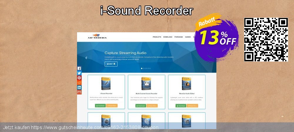 i-Sound Recorder uneingeschränkt Außendienst-Promotions Bildschirmfoto
