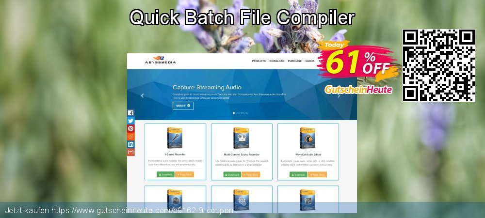 Quick Batch File Compiler Sonderangebote Nachlass Bildschirmfoto