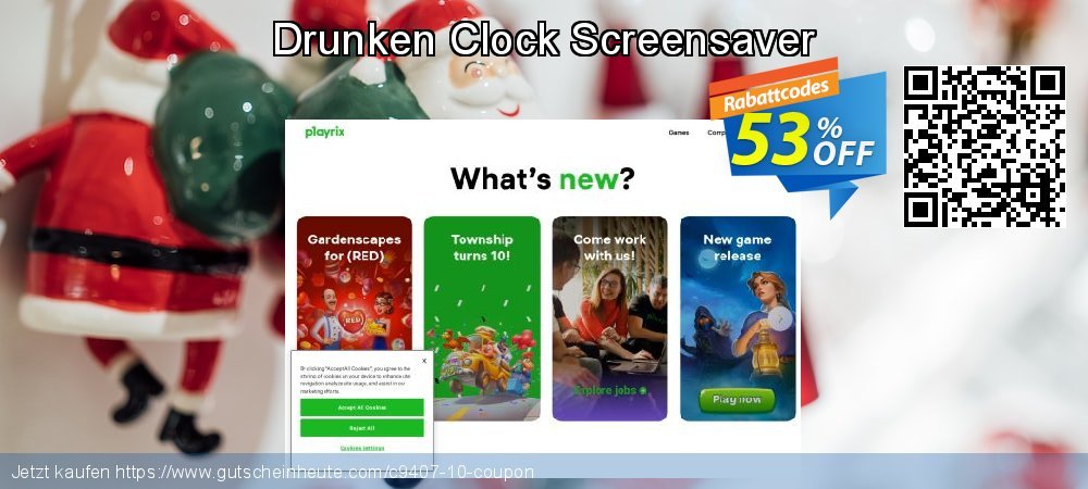 Drunken Clock Screensaver aufregende Promotionsangebot Bildschirmfoto