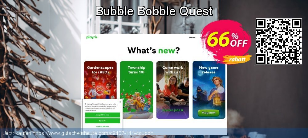 Bubble Bobble Quest verwunderlich Förderung Bildschirmfoto