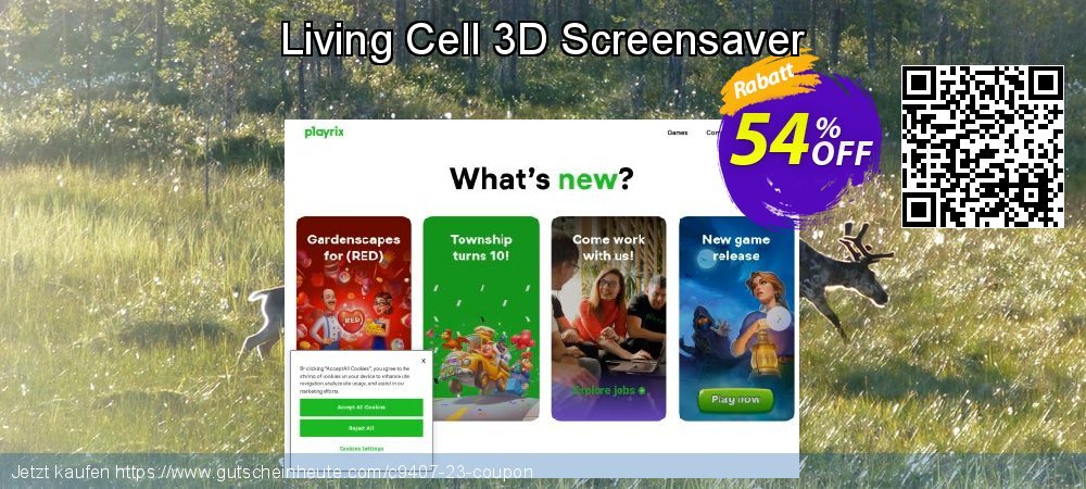Living Cell 3D Screensaver großartig Rabatt Bildschirmfoto