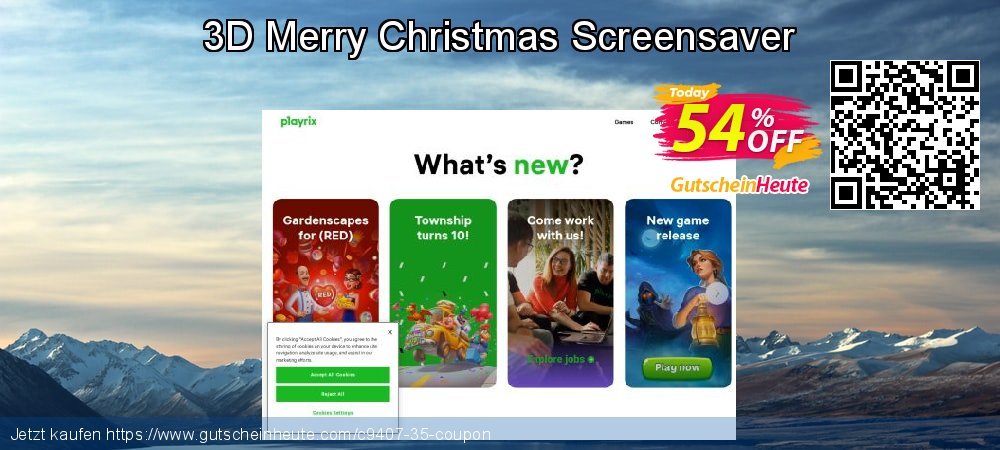 3D Merry Christmas Screensaver beeindruckend Preisreduzierung Bildschirmfoto