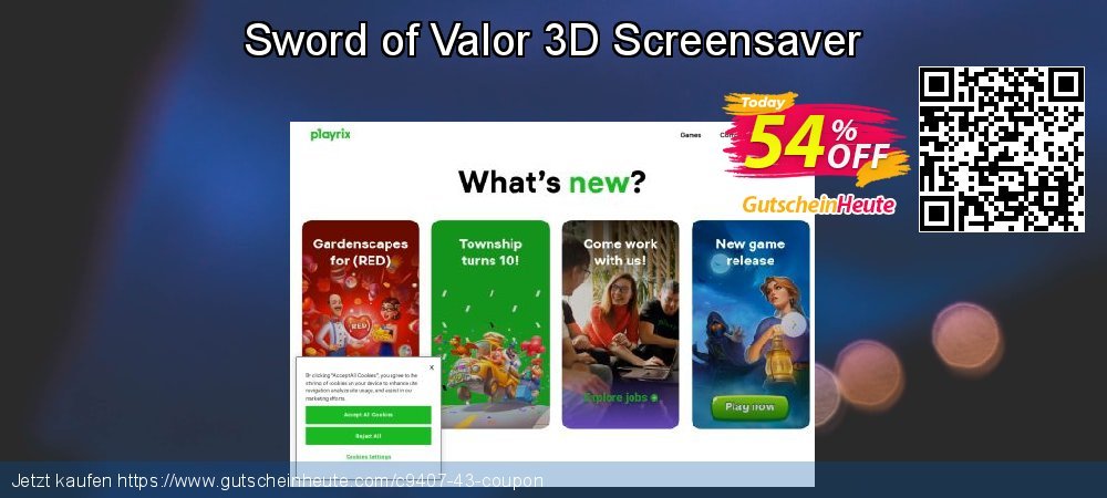 Sword of Valor 3D Screensaver spitze Angebote Bildschirmfoto