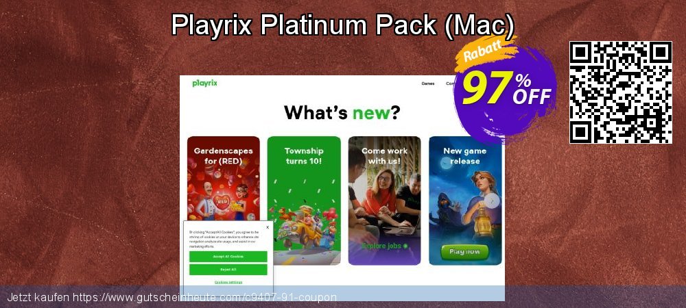 Playrix Platinum Pack - Mac  wundervoll Rabatt Bildschirmfoto