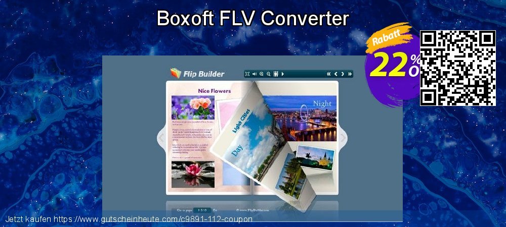 Boxoft FLV Converter wundervoll Ermäßigung Bildschirmfoto