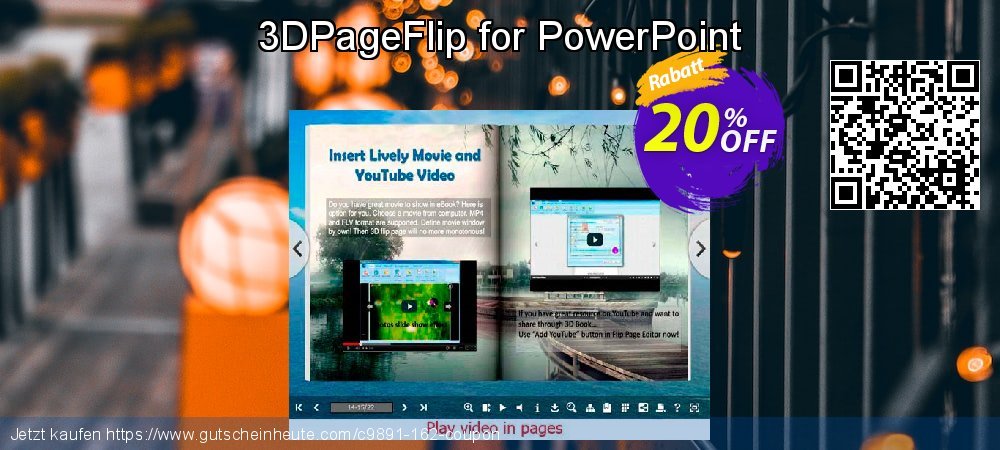 3DPageFlip for PowerPoint ausschließenden Diskont Bildschirmfoto