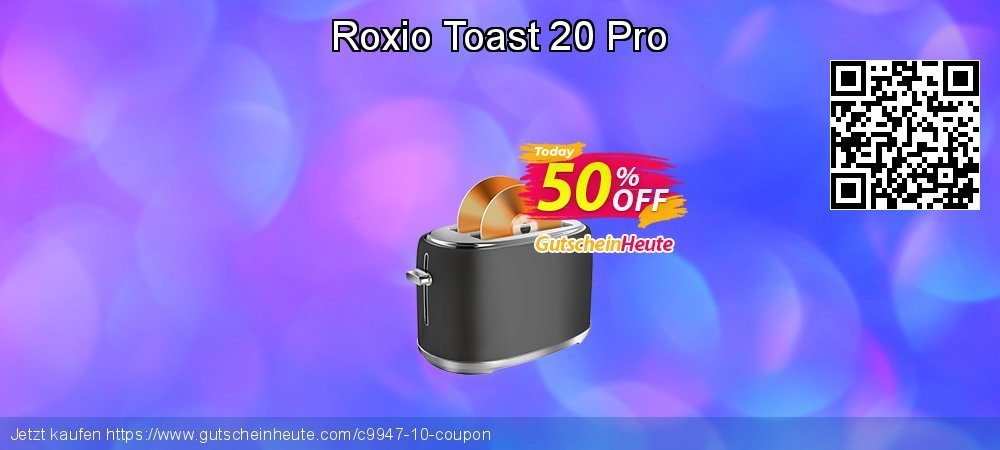 Roxio Toast 20 Pro umwerfenden Preisreduzierung Bildschirmfoto