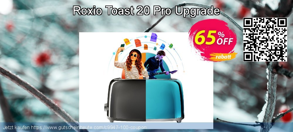 Roxio Toast 20 Pro Upgrade verwunderlich Beförderung Bildschirmfoto