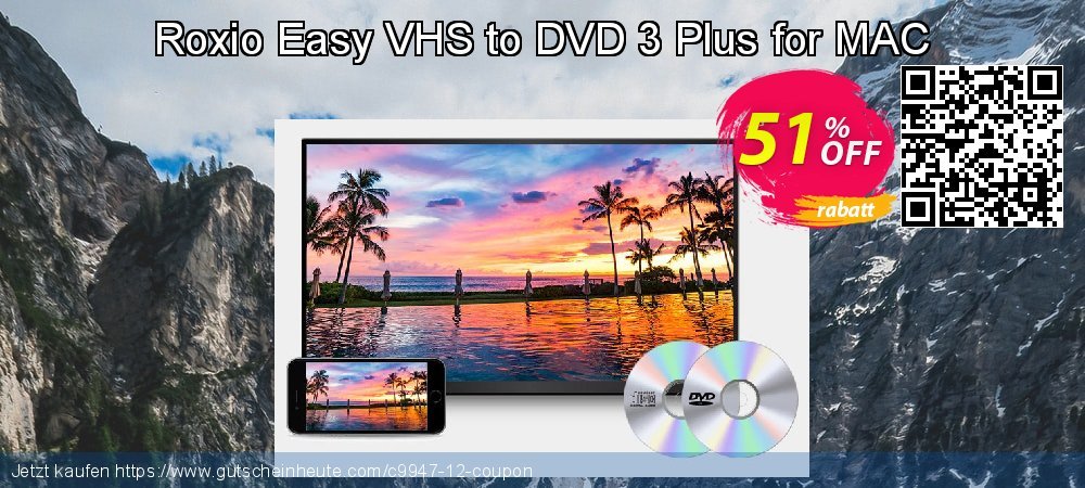 Roxio Easy VHS to DVD 3 Plus for MAC aufregende Förderung Bildschirmfoto
