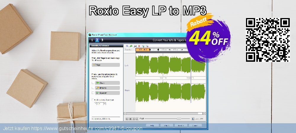 Roxio Easy LP to MP3 großartig Beförderung Bildschirmfoto