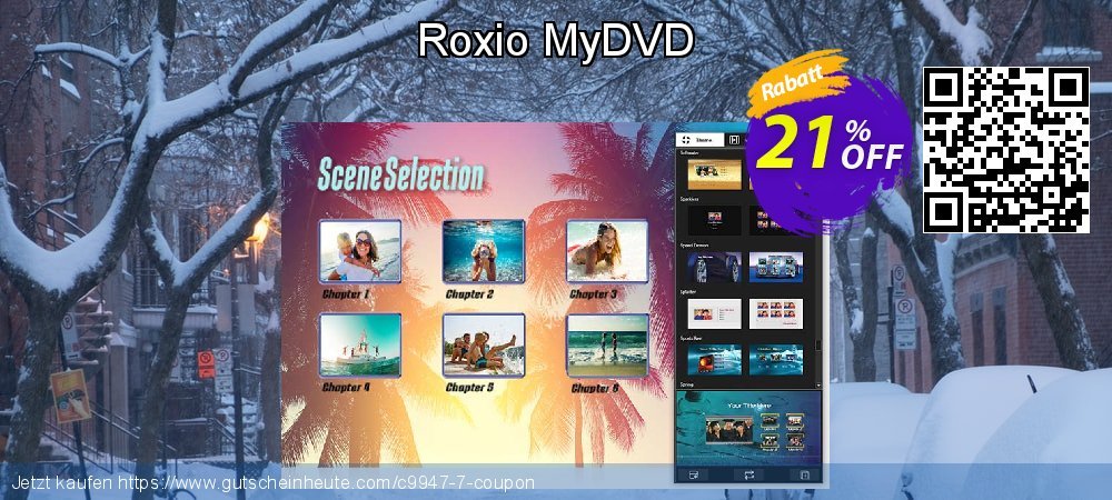 Roxio MyDVD wunderbar Sale Aktionen Bildschirmfoto
